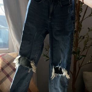 PacSun High Rise Distressed Blue Jeans